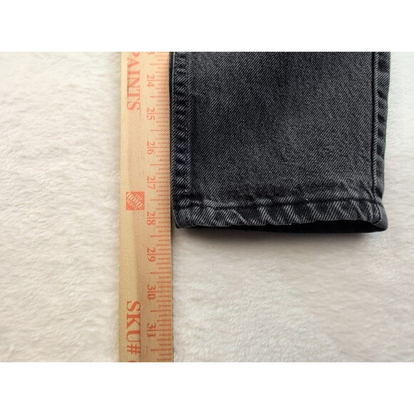 VTG Levis 17550-0260 Paper Tag Black Jeans Size 5 M Made in USA Tapered leg - Picture 4 of 14